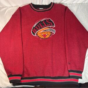 Chicago Bulls Vintage Red Crewneck Sweater